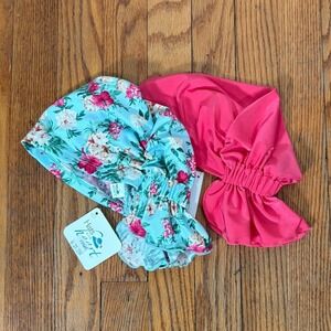 Hats with Heart Zoey Scarf Sky Blossom‎ Floral Pink Hair Wrap Chemo NWT